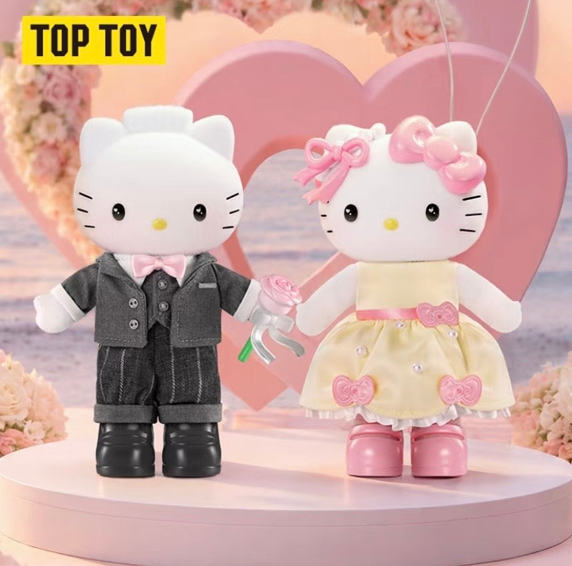 Authentic Toptoy Blind Boxes Plush Style Doll Sanrio Central Wedding Hello Kitty Dear Daniel