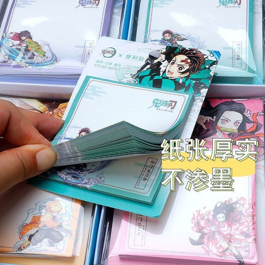 Demon Slayer 4 Pcs Sticky Notes Stationary Journal Accessories