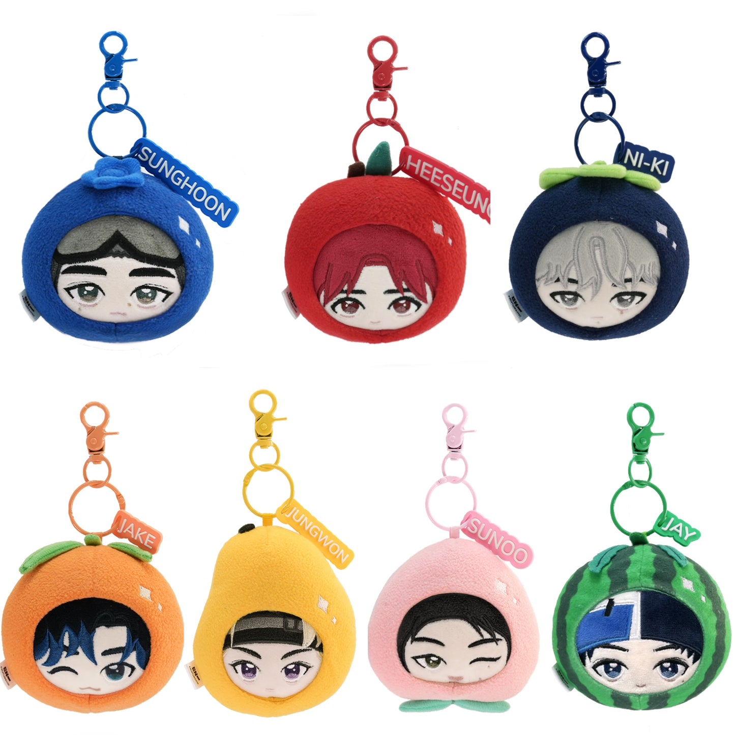 K-pop Enhypen Authentic Miniso Fruit Series Character Plush Pendant