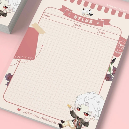 Love and Deepspace game Notepad Stationary