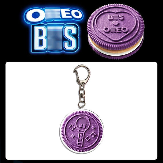 K-pop BTS Oreo Bag Phone Charms Accessory Set of 12 Acrylic Keychain