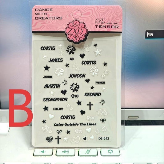 K-pop Cortis Nail Stickers DIY Stickers