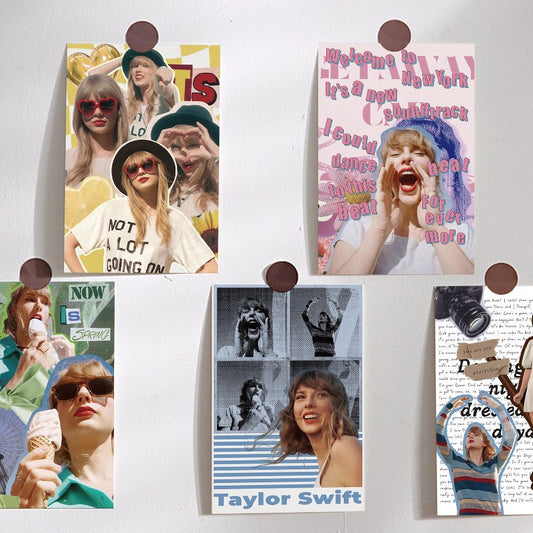 Taylor Swift Wall Decorating Papers 10 pcs + 32 freebie stickers