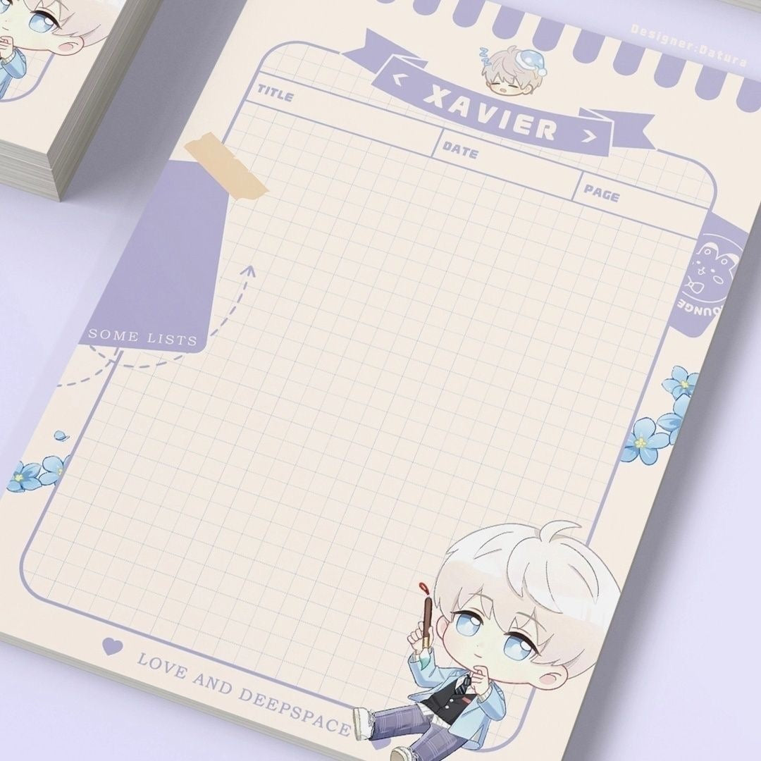 Love and Deepspace game Notepad Stationary