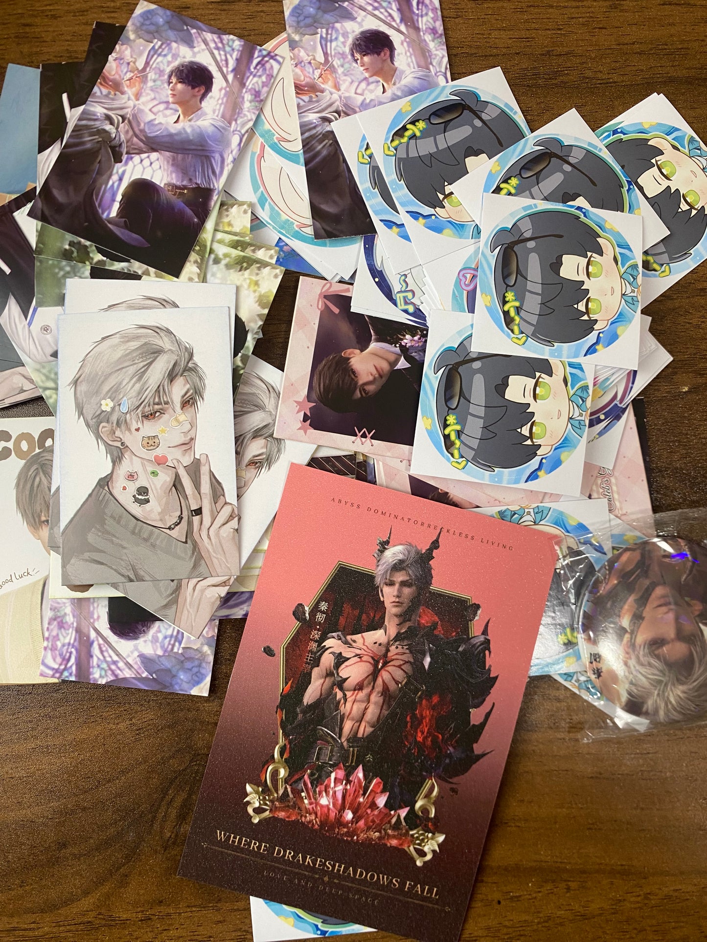 Giveaway Love and Deepspace Stickers , Bookmarks, Cards Stationery
