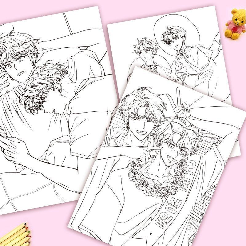 Korean Manhwa Coloring Book Lezhin Comics
