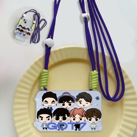 K-pop IVE Phone Accessories Lanyard Phone Clip Stray Kids Aespa Baby Monster
