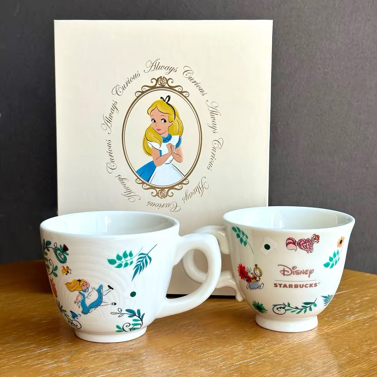 Authentic Starbucks Alice in Wonderland Cups