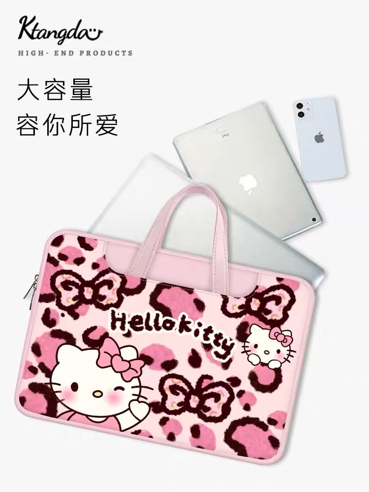 Sanrio Hello Kitty Cheetah Print Laptop Computer Bag