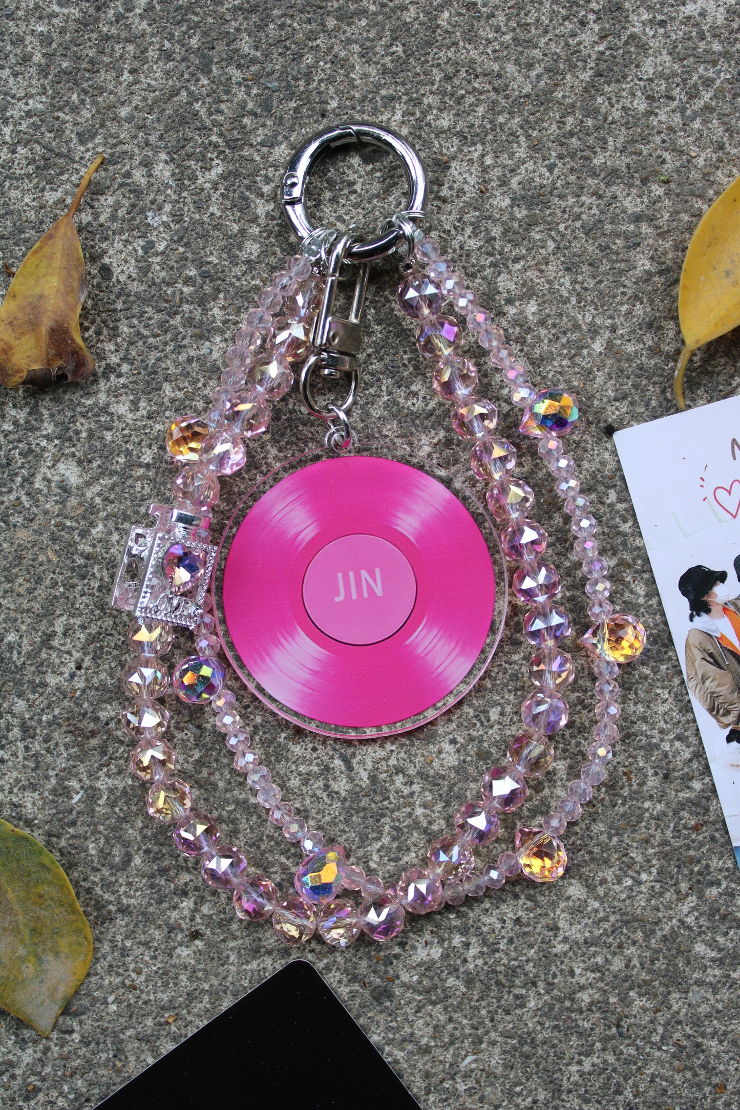 K-pop BTS Vinyl Army Arirang Bag Phone Charms Accessories