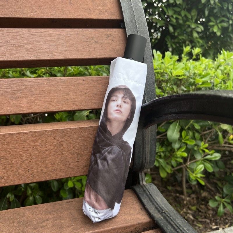 １点のみ❣️BTS 折りたたみ傘 ジョングク　テヒョンJungkook V￼ K-pop BTS Jungkook Umbrella – Niko Mart