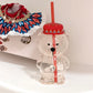Authentic Starbucks Ethnic Glass Bear Cup