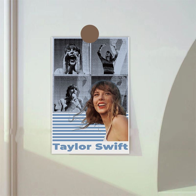 Taylor Swift Wall Decorating Papers 10 pcs + 32 freebie stickers