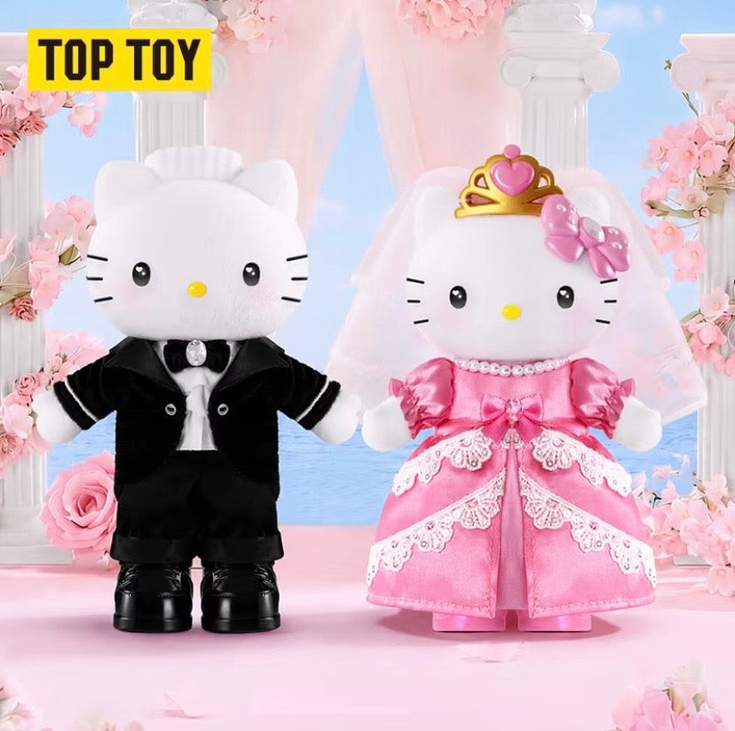 Authentic Toptoy Blind Boxes Plush Style Doll Sanrio Central Wedding Hello Kitty Dear Daniel