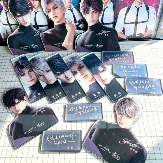 [DIY Accessories ] Authentic Love and Deepspace x Molly Tea Merch Plain Acrylic Cards 2 Pcs 1 big + 1 small