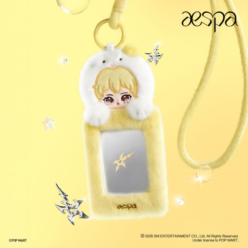 Authentic Popmart x Aespa Fluffy Club Series Blind Boxes K-pop Card Holder