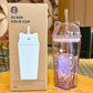 Authentic Starbucks Korea 500 ml Cat Glass Cup Tumbler