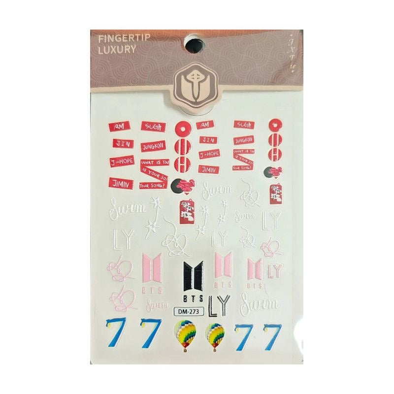 K-pop BTS Fan Arirang Concert DIY Nail Stickers