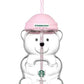 Authentic Starbucks Korea 2026 Pink Bearista Bear Glass Cup
