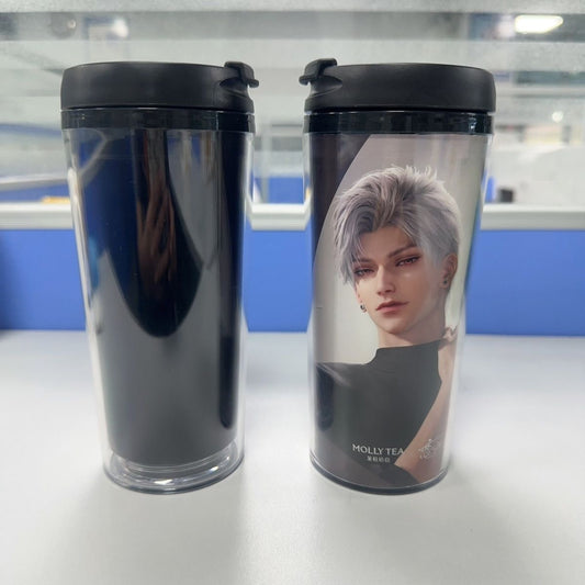 [DIY Accessories ] Molly Tea x Love and Deepspace Plain Black Cup [ does not include paper cup ]