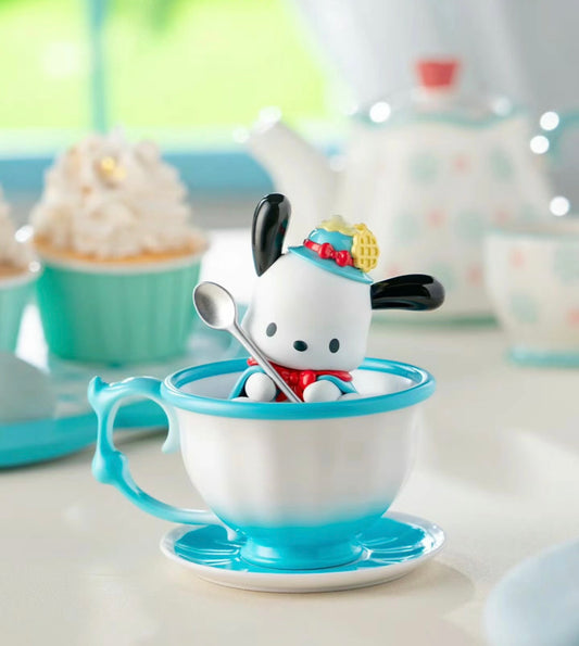 [Authentic] Sanrio Tea Party Blind Boxes Hello Kitty Hangyodon Cinnamoroll My Melody Kuromi Pochacco Pompompurin