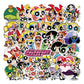 Naixue Tea X Powerpuff Girls Stainless Steel Cup +Bag Sets Stickers Cute Kawaii