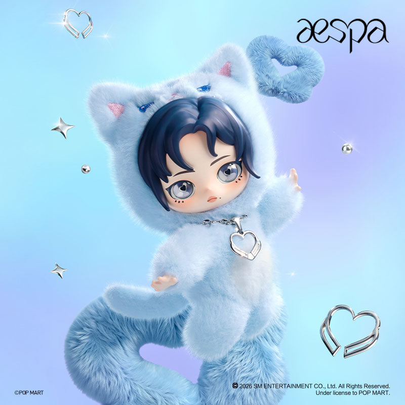 Authentic Popmart x Aespa Fluffy Club Series Vinyl Plush Pendant Blind Boxes K-pop