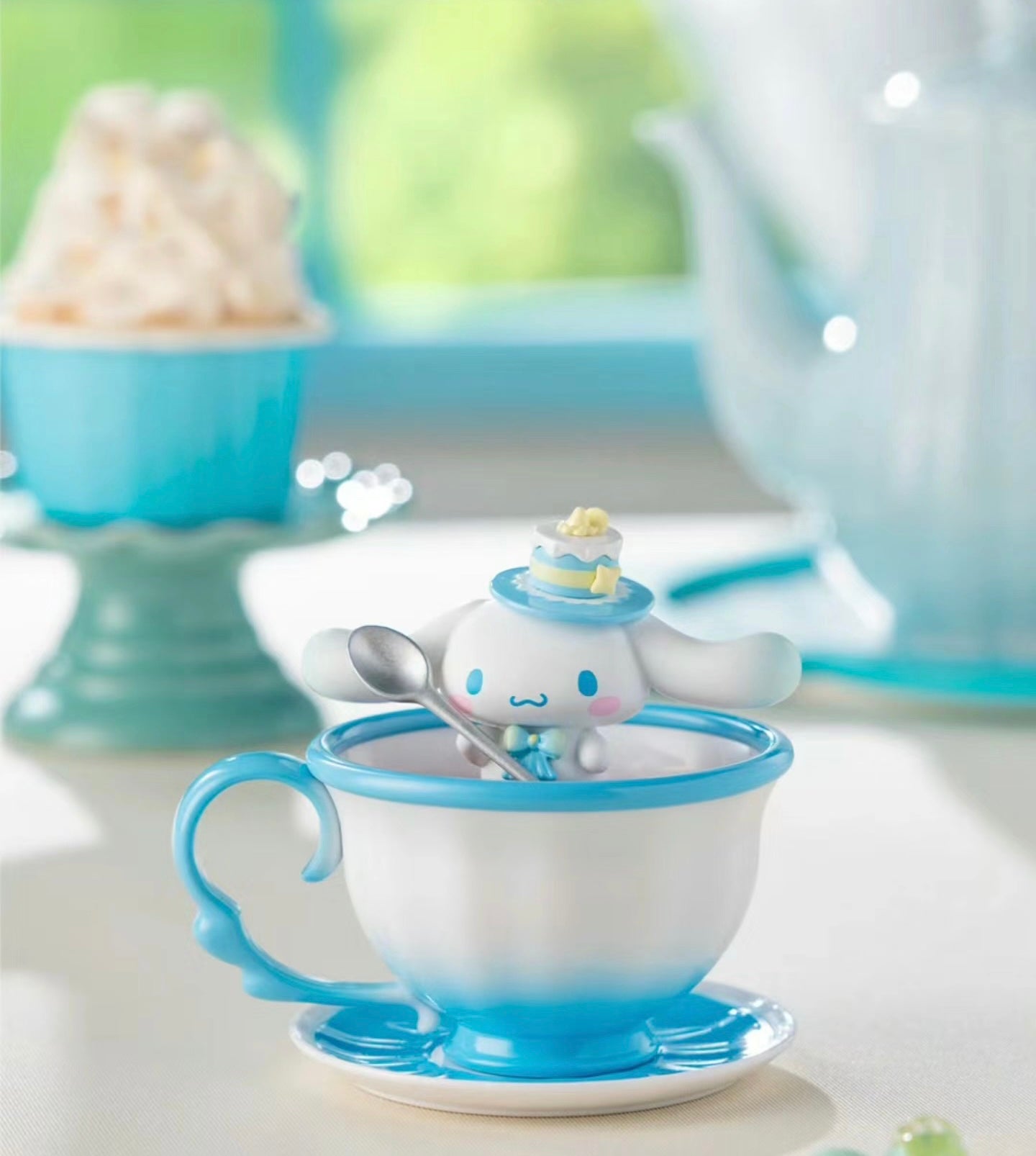 [Authentic] Sanrio Tea Party Blind Boxes Hello Kitty Hangyodon Cinnamoroll My Melody Kuromi Pochacco Pompompurin