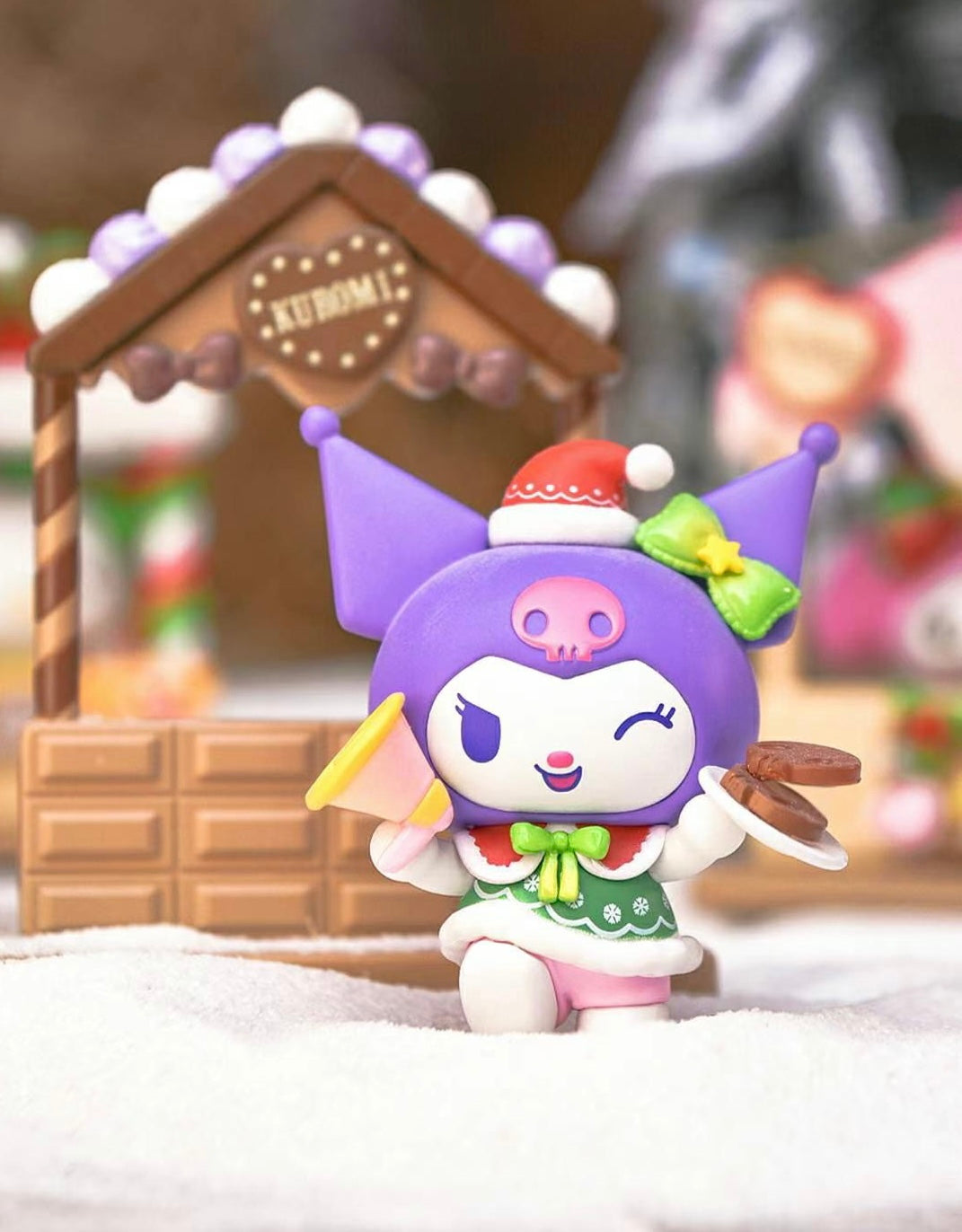 [Authentic] Sanrio Christmas Blind Boxes Hello Kitty Cinnamoroll My Melody Kuromi Hangyodon Pochacco Christmas Ornament Doll Figure