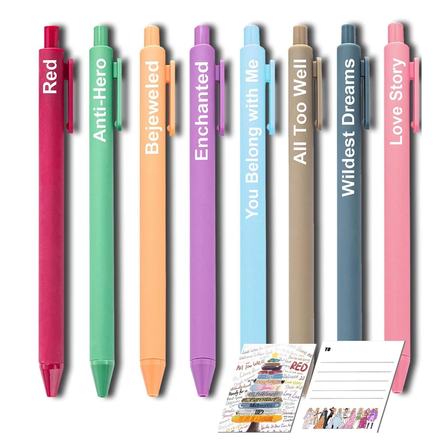 Taylor Swift 8 pcs pens set
