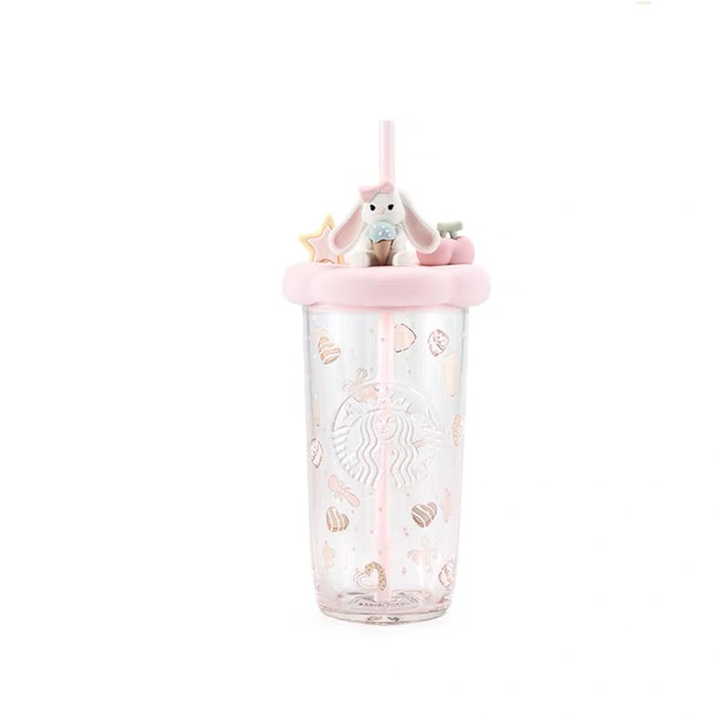 Authentic Starbucks Mainland China 500 ml Glass Bunny Cup