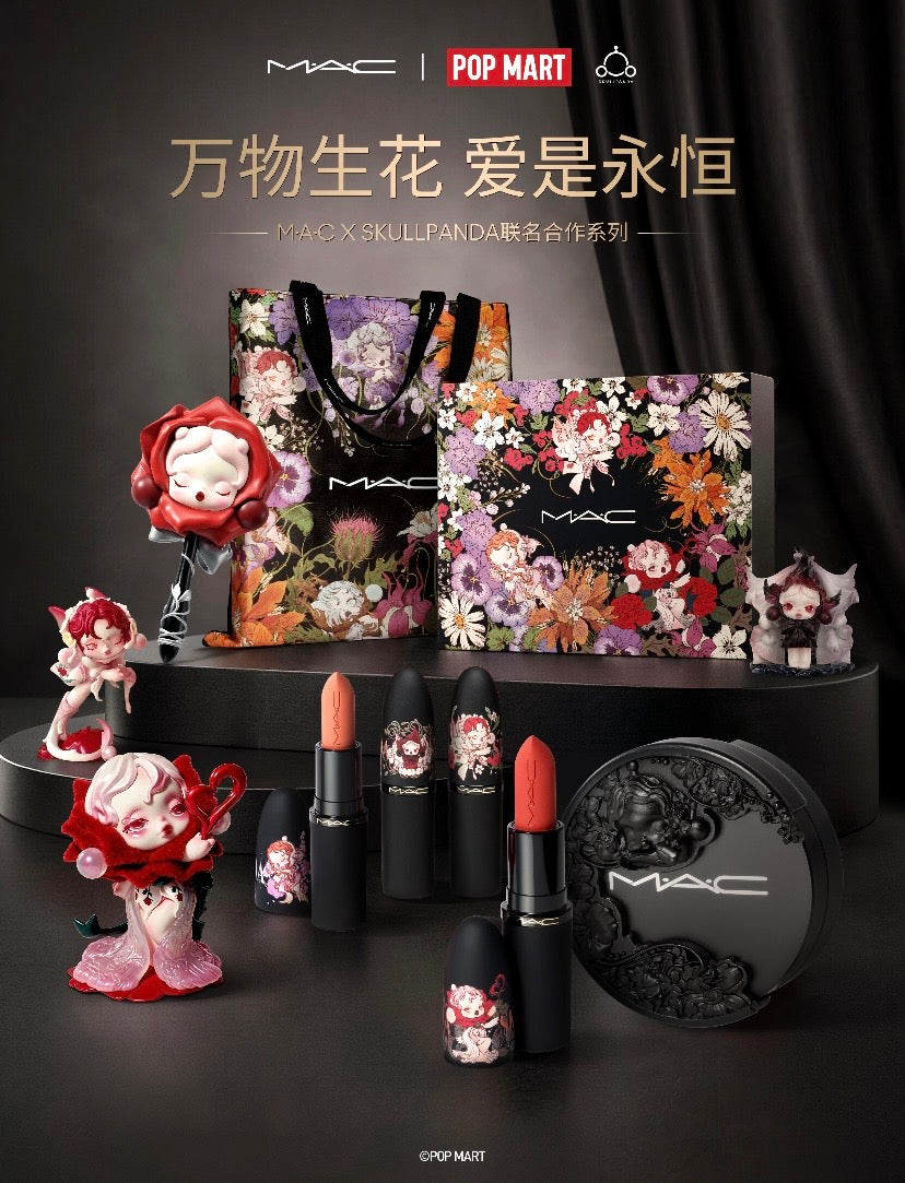 Authentic Popmart Skullpanda x Mac Cosmetics  Make up Gift Set
