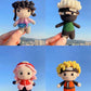Hand-knitted Naruto Kakashi Sakura Handmade Plush Toy Pendant Bag Charm Keychain