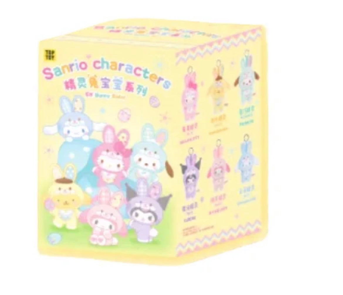 [Authentic ] Sanrio Characters X Top Toy  Bunny Easter Blindbox Figures Plushy