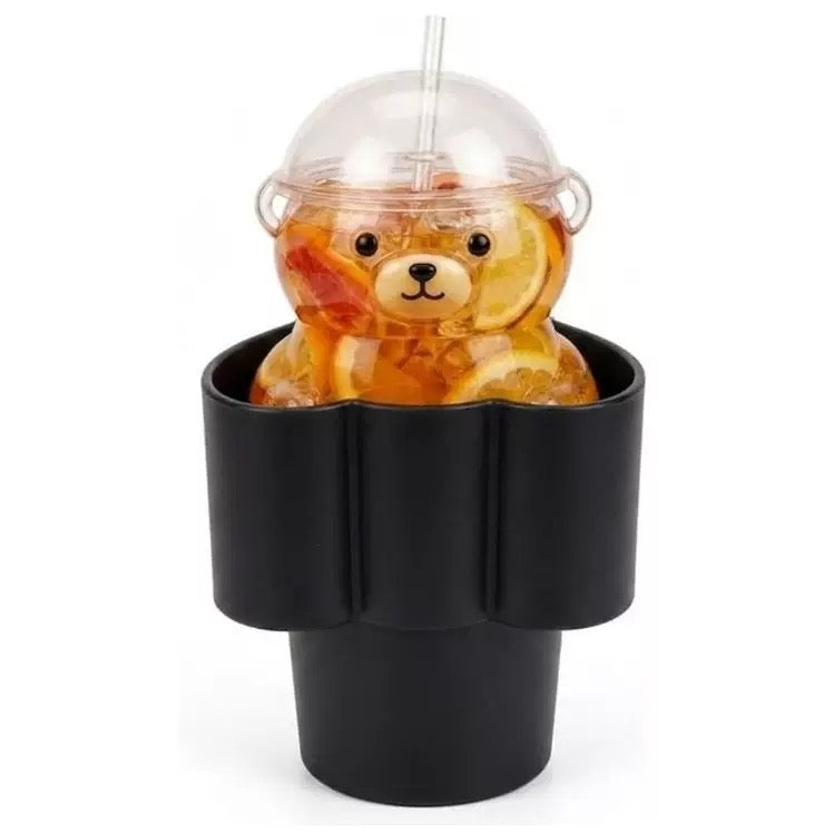 Authentic Starbucks Bear Glass Cup Holder