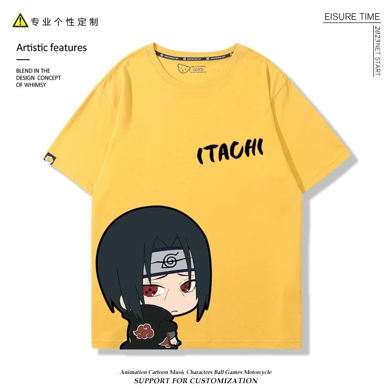 Naruto Anime T-shirt Matching Couple Kids Family Clothes