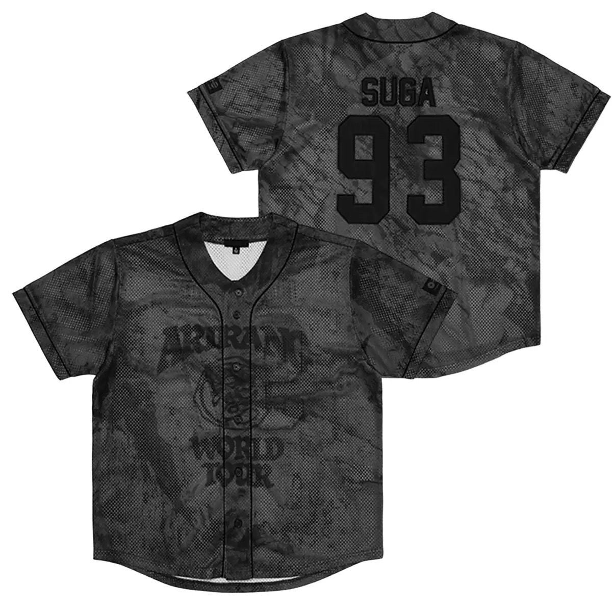 K-pop BTS Black Arirang World Tour Concert Jersey