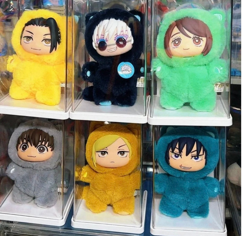 [Authentic] Anime Jujutsu Kaisen Face Plush Doll Eaki Figure Keychain Collectable Toys Mystery Blind Boxes