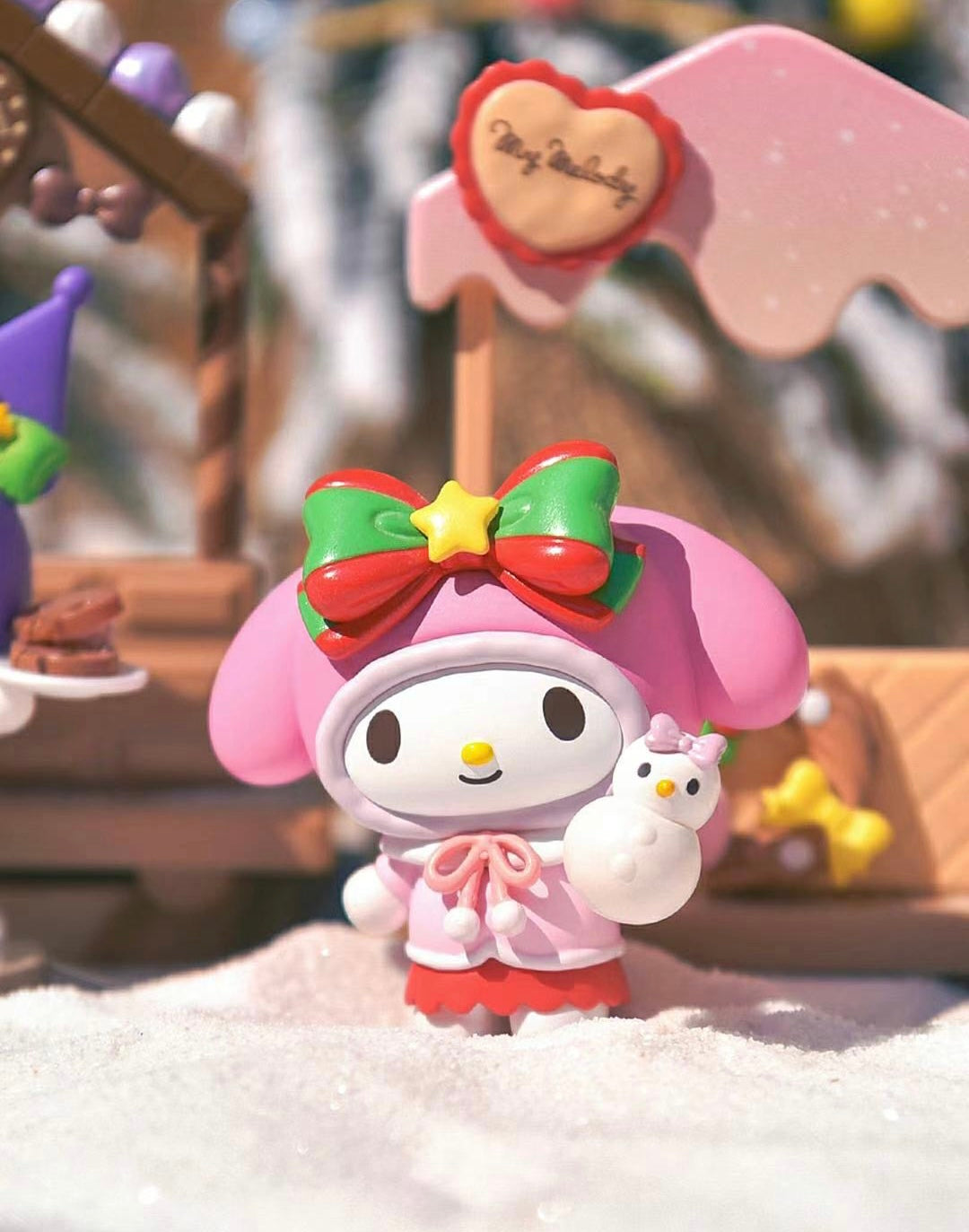 [Authentic] Sanrio Christmas Blind Boxes Hello Kitty Cinnamoroll My Melody Kuromi Hangyodon Pochacco Christmas Ornament Doll Figure