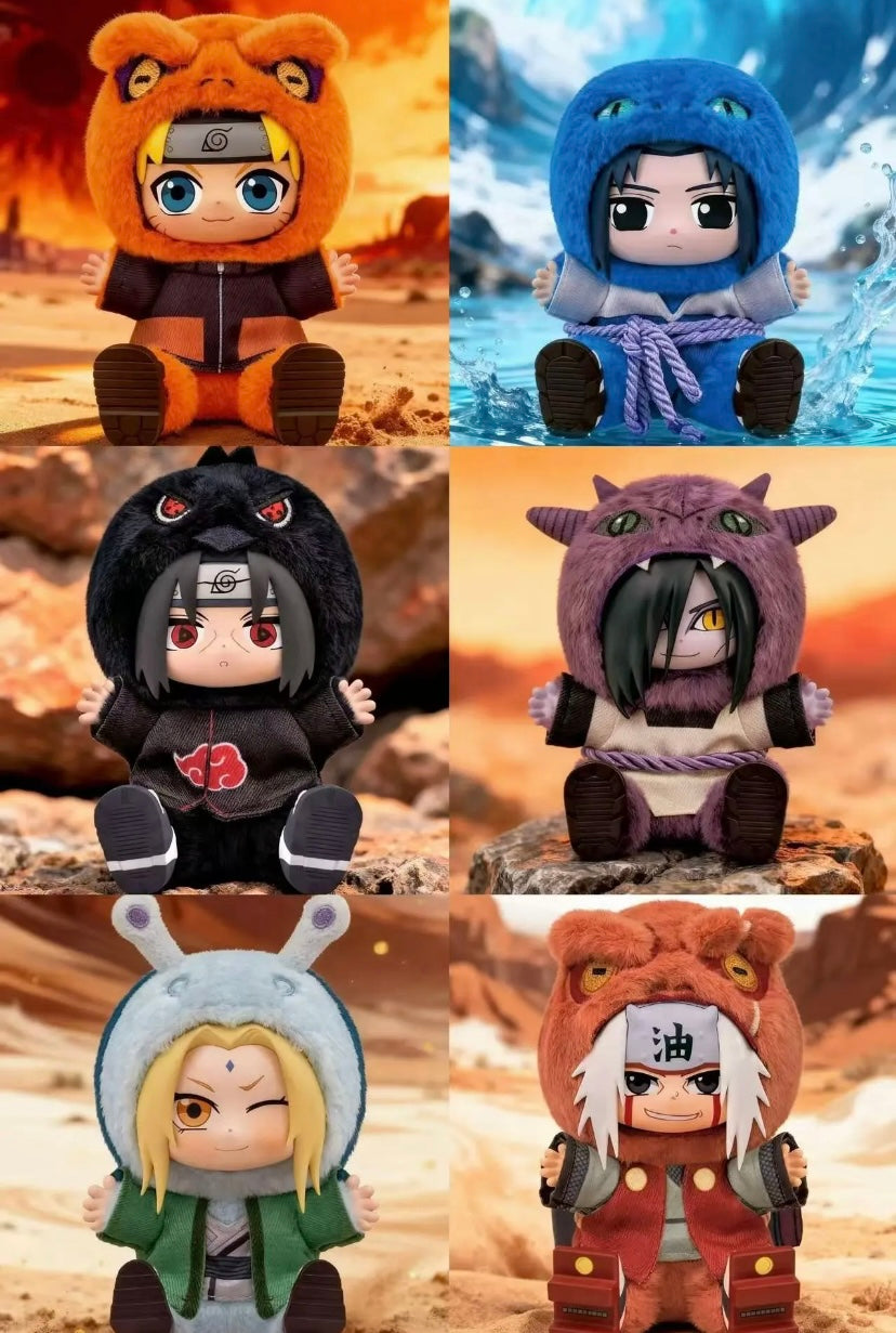 [AUTHENTIC] TopToy X Naruto Ninja Beast Series 2  Limited Edition | Naruto Shippuuden Sasuke Itachi Akatsuki Mangekyou Jiraiya Gamabunta Orochimaru Manda Tsunade Katsuyou Naruto Kamakichi Kurama - Vinyl Face Plush Doll Blind Boxes
