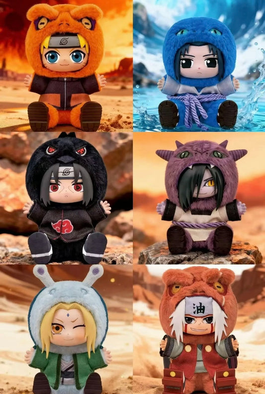 [AUTHENTIC] TopToy X Naruto Ninja Beast Series 2  Limited Edition | Naruto Shippuuden Sasuke Itachi Akatsuki Mangekyou Jiraiya Gamabunta Orochimaru Manda Tsunade Katsuyou Naruto Kamakichi Kurama - Vinyl Face Plush Doll Blind Boxes