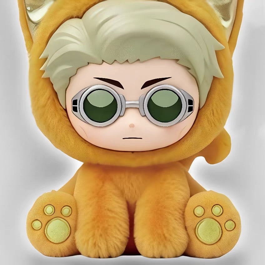 PRE - ORDER [Authentic] Anime Jujutsu Kaisen Sitting Cat Plush Doll Eaki Blind Boxes