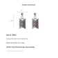 K-pop BTS Army Purple Earrings + free gift box