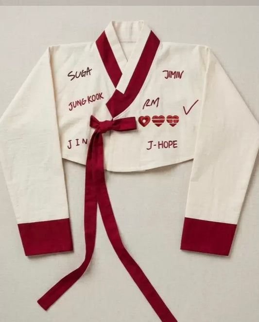K-pop  BTS Concert Arirang Korean Style Polyester Top Hanbok