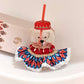 Authentic Starbucks Ethnic Glass Bear Cup