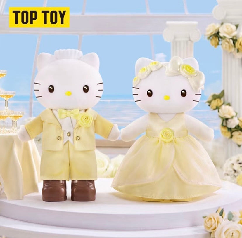 Authentic Toptoy Blind Boxes Plush Style Doll Sanrio Central Wedding Hello Kitty Dear Daniel
