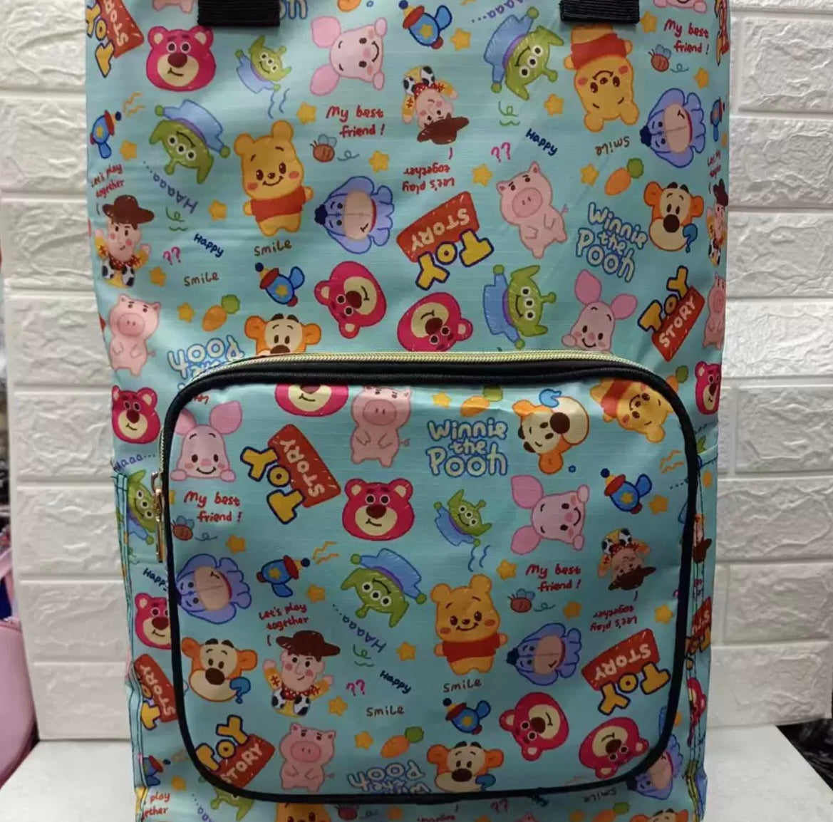 Sanrio Insulated Shopping Bag Trolley With Wheels My Melody Cinnamoroll Hello Kitty Pompompurin