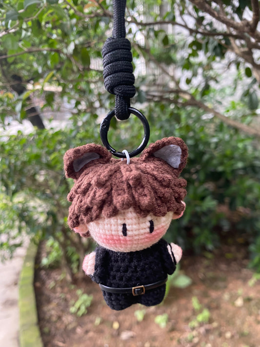 [ Takes 4 days to make ] Handmade Valko Love and Deepspace Plush Pendant + free acrylic Keychain + card