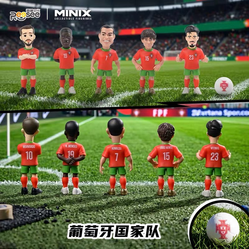 Portugal National Football Team Figure 7cm set of 5