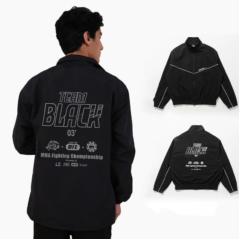 Jinx Manhwa Manga Team Black Jae Jaekyung Jacket MMA